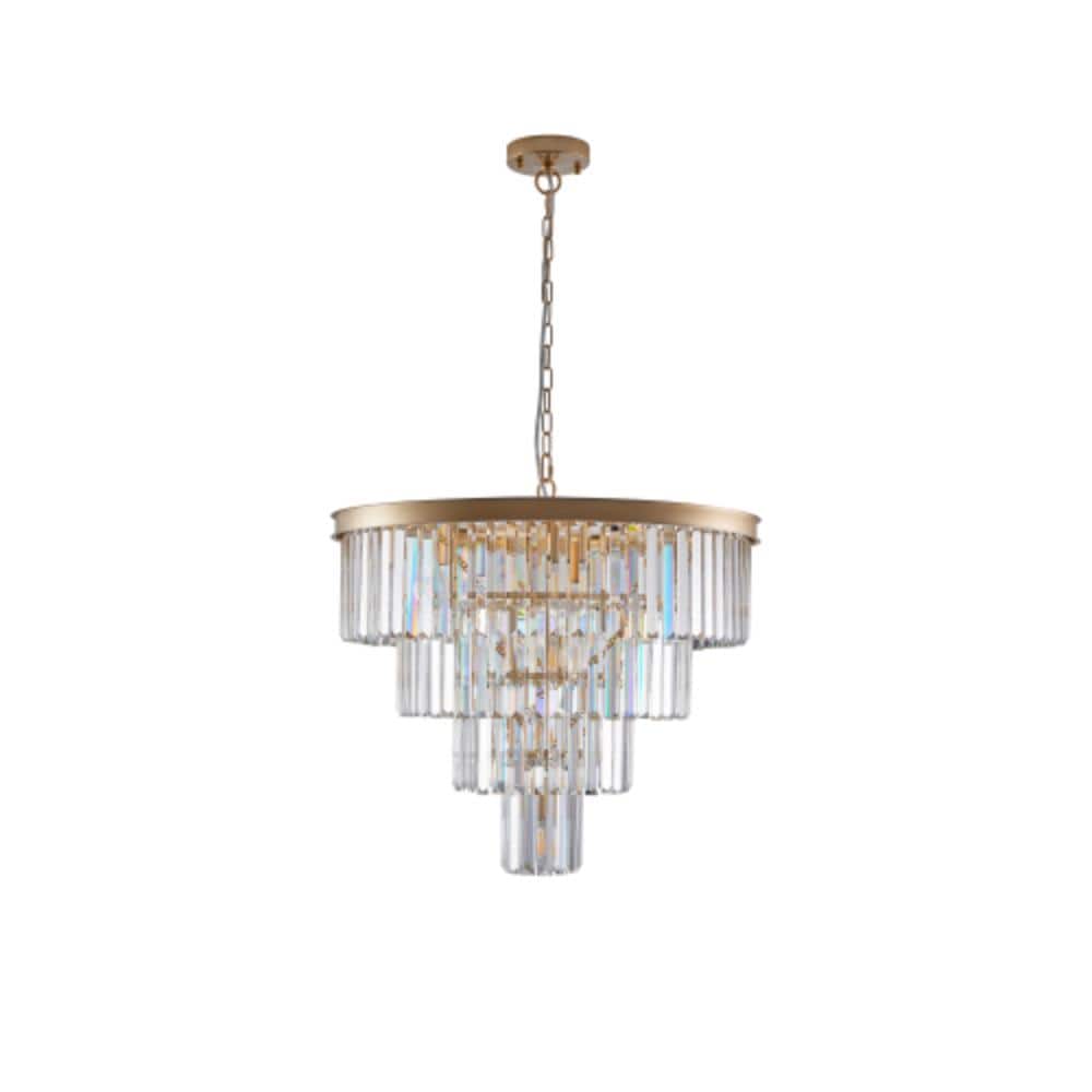 16-inch Luxury Crystal LED Chandelier - Modern Chandelier for Living Room, Dining Room and Bedroom price history on PriceWatchPro