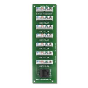 1x6 Bridged Telephone Board for Compact Structured Media Enclosure
