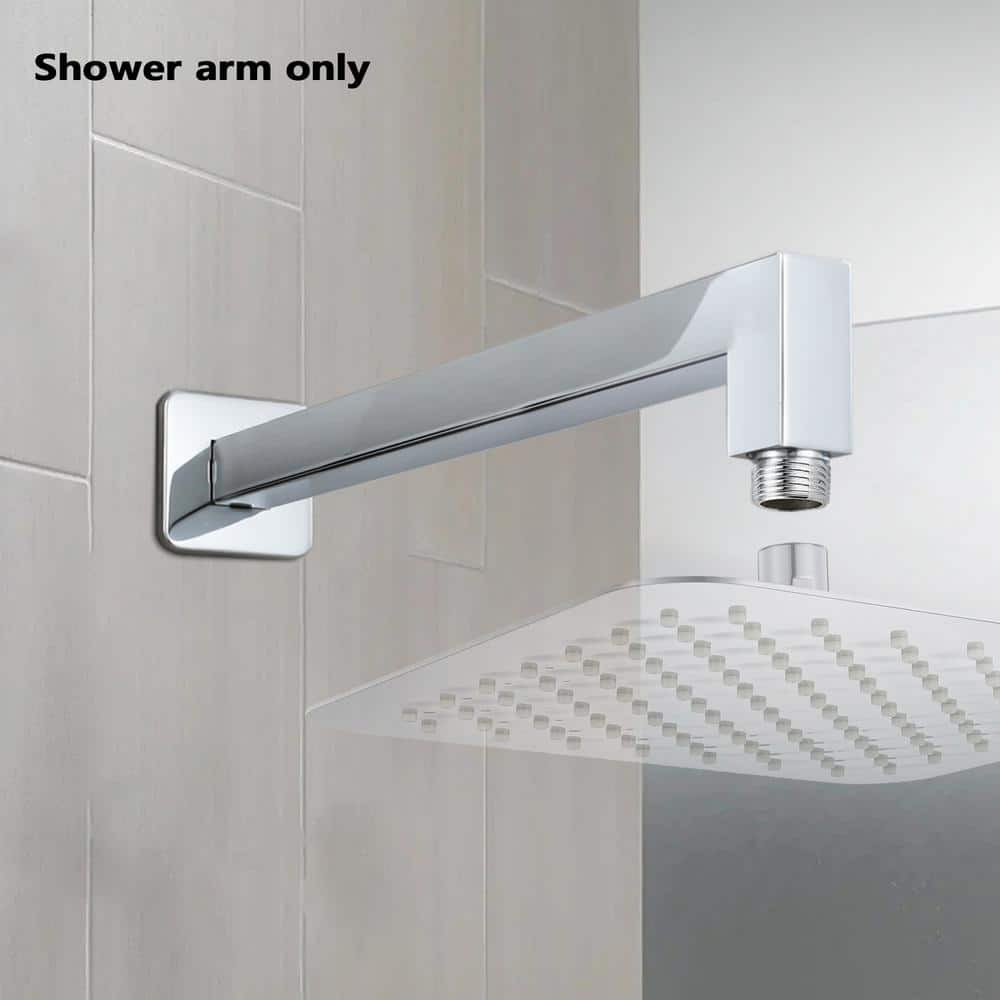 9'' Brushed Nickel Stainless Steel Wall Mount Shower Arm