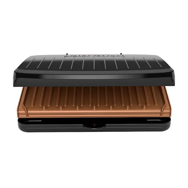 George Foreman 100 sq. in. Silver Indoor Grill with Removable Plates GRP99  - The Home Depot