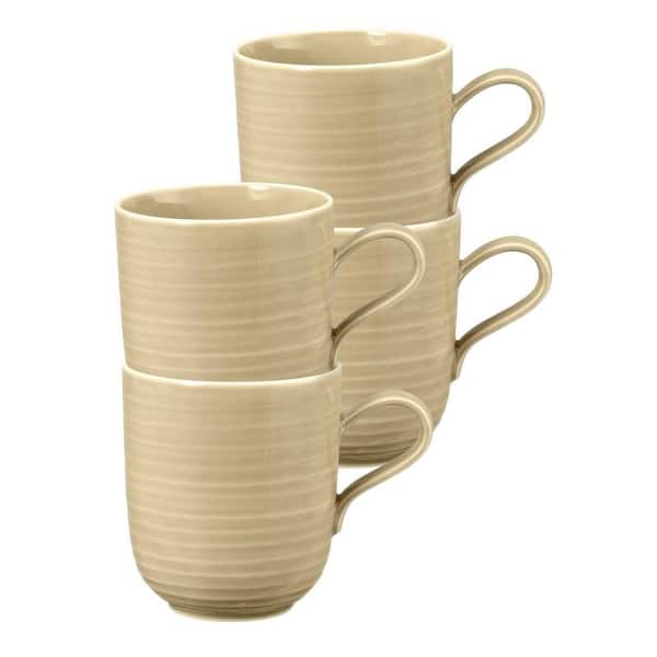 Terra Mug 13.5 fl. oz., Sand, Set of 4