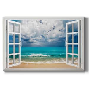 Leeward 12 in. x 18 in. White Stretched Canvas Wall Art by Wexford Homes