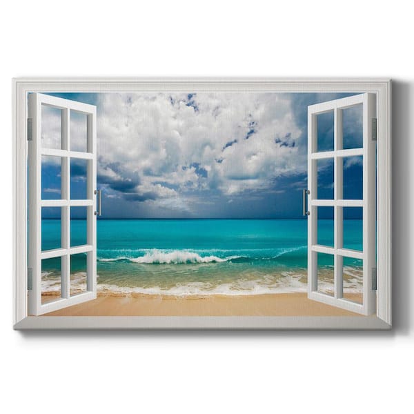 Wexford Home Leeward 40 in. x 60 in. White Stretched Canvas Wall Art by Wexford Homes