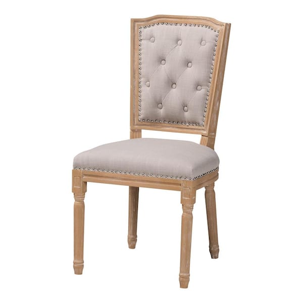 Estelle Beige Fabric Upholstered Dining Chair