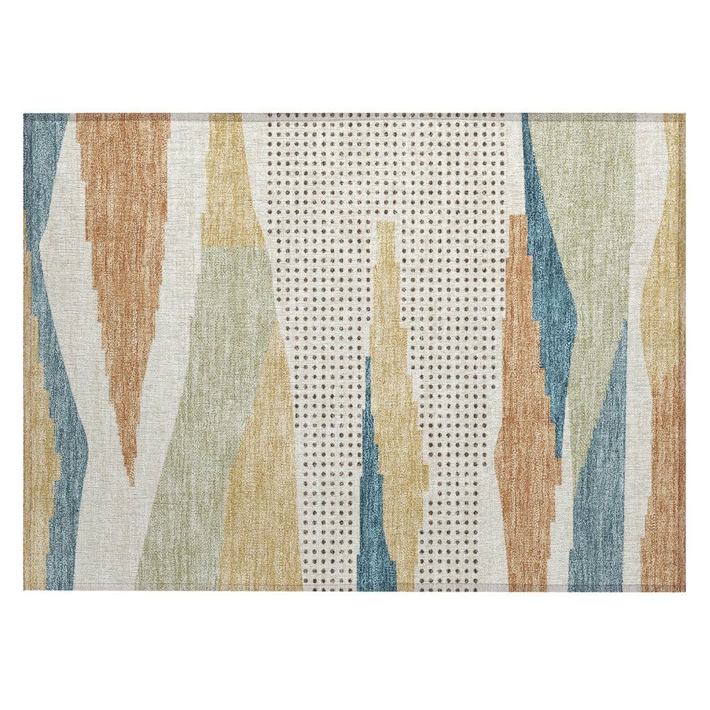 Chantille Machine Washable Indoor/Outdoor Abstract ACN2761 Ivory 3 ft. x 4 ft. Area Rug price history on PriceWatchPro