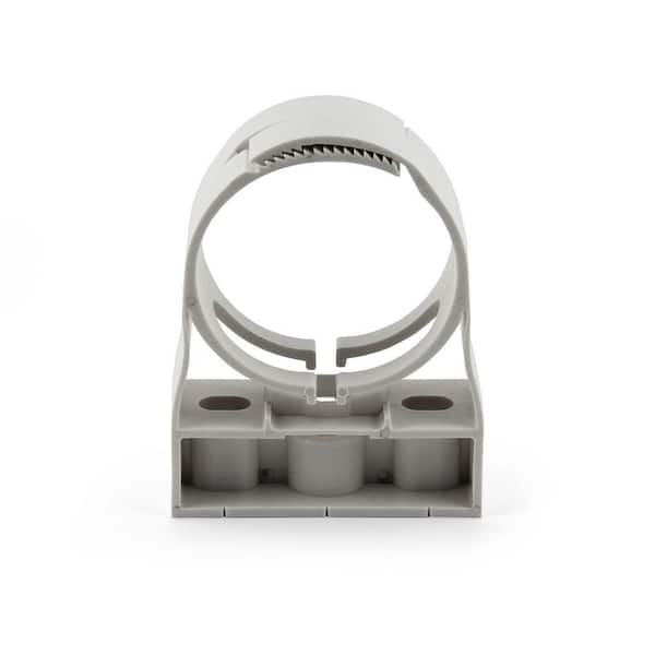 HangerLok 4 in. White Adjustable Pipe Hanger