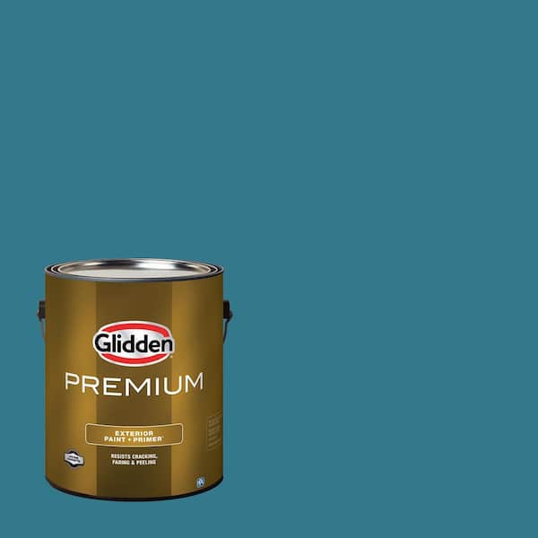 Glidden Premium 1 gal. PPG1151-6 Adventure Satin Exterior Latex Paint