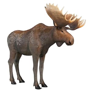 74.5 in. H North American Majestic Moose Full Scale Animal Garden Statue