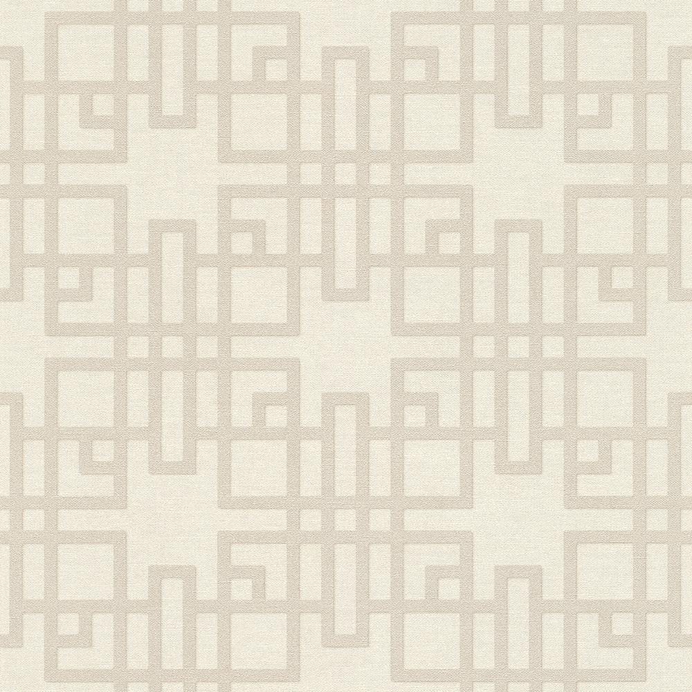 Mana White Trellis Wallpaper