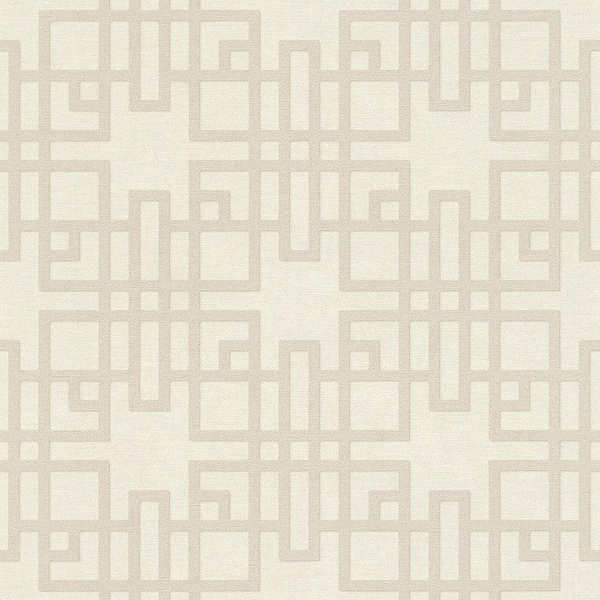 Advantage Mana White Trellis Wallpaper Sample