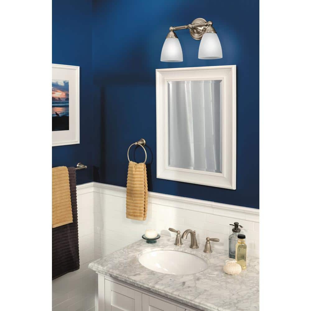 Brushed Nickel 18" Wall Mounted Single Towel Bar