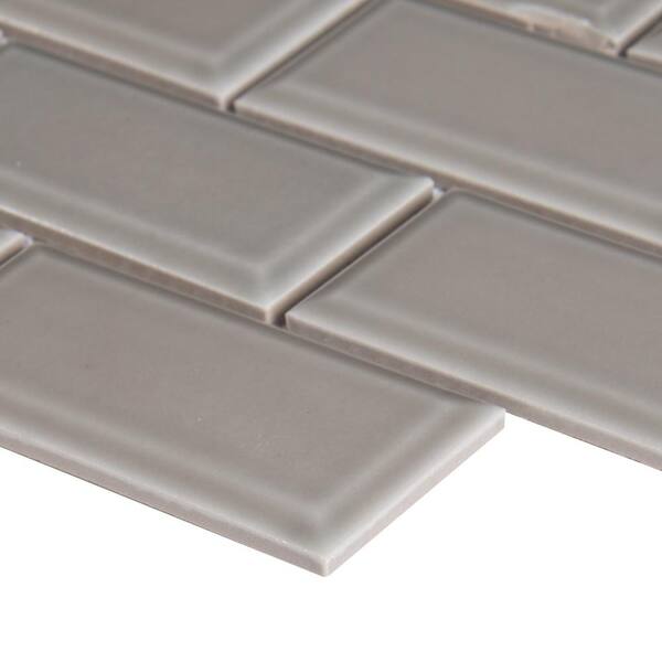 MSI Bright White Bevel 11.47 in. x 11.63 in. x 6 mm Glossy Porcelain Mesh-Mounted Mosaic Tile (13.35 sq. ft. / case) MSI Bright White Bevel 11.47 in. x 11.63 in. x 6 mm Glossy Porcelain Mesh-Mounted Mosaic Tile (13.35 sq. ft. / case)