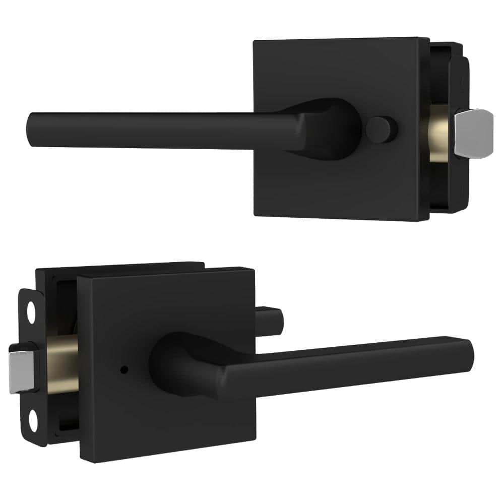 "Prime Privacy Lever Door Handle Hallway Closet Bathroom Keyless Reversible - Matte Black (1 Pack), 5""" price history on PriceWatchPro