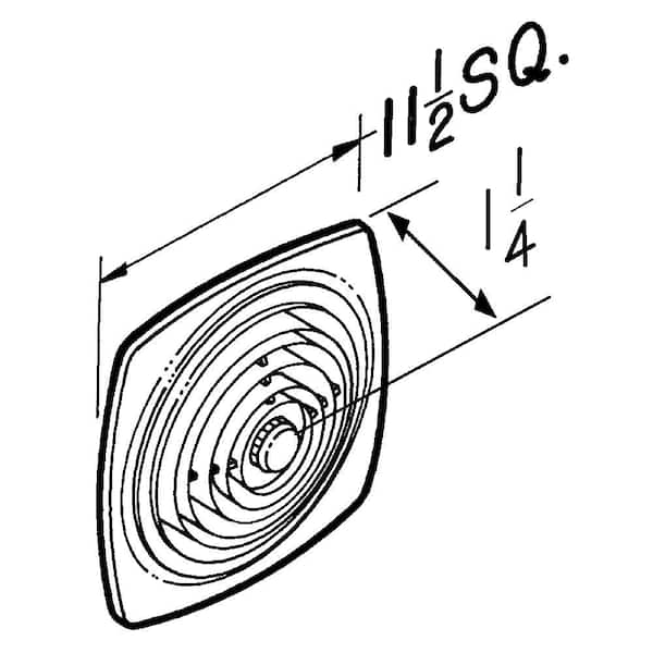 200 CFM Through-The-Wall Exhaust Fan with On/Off Switch