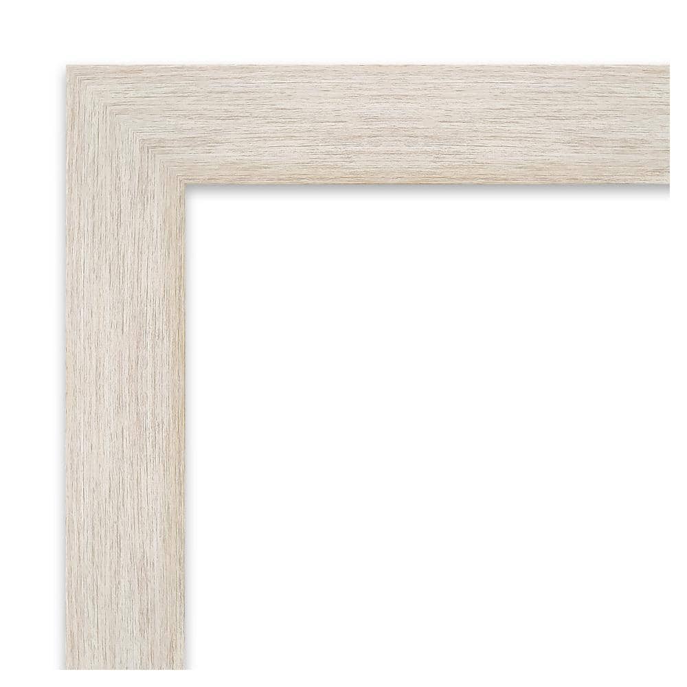 Hardwood White Wash 24x36 Inch Real Wood Picture Frame