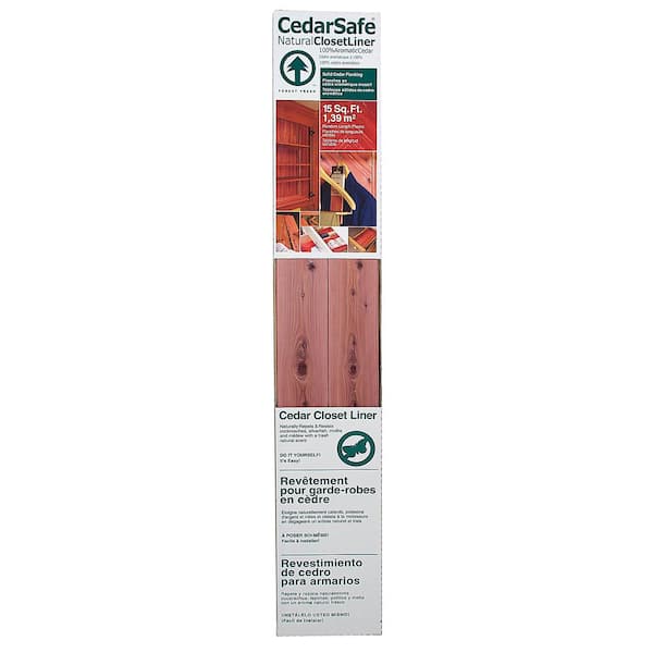 CedarSafe 1/4 in. x 4 in. with Variable Length Aromatic Cedar Natural Closet Liner Boards 15 sq. ft.