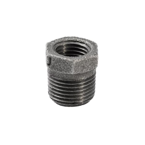 Southland 3/8 in. x 1/4 in. Black Malleable Iron MPT x FPT Hex Bushing ...