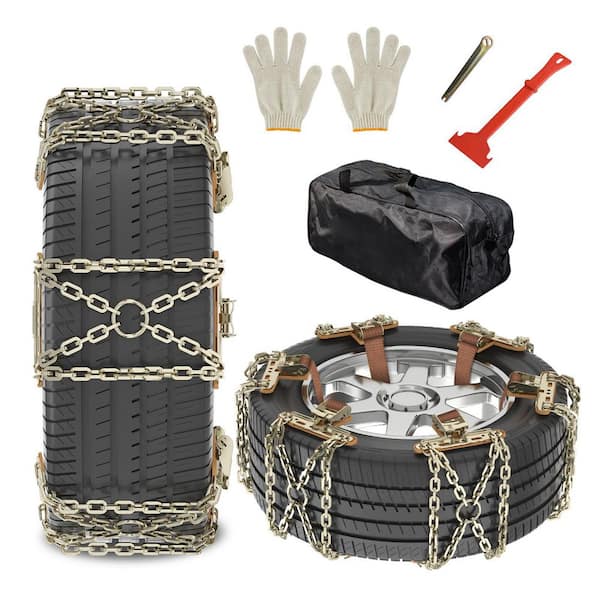  Snow Chains for Car - Adjustable Snow Chains, Durable Tire  Traction Chains for Passenger Cars, SUV, Pickup, Emerrgency Tire Traction  Chain, Snow-Chains, Anti Slip Snow Chains : Automotive