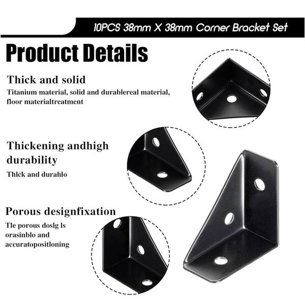 Shelf Brackets 36 Pcs Metal Picture Frame Brackets - Stainless Steel ...