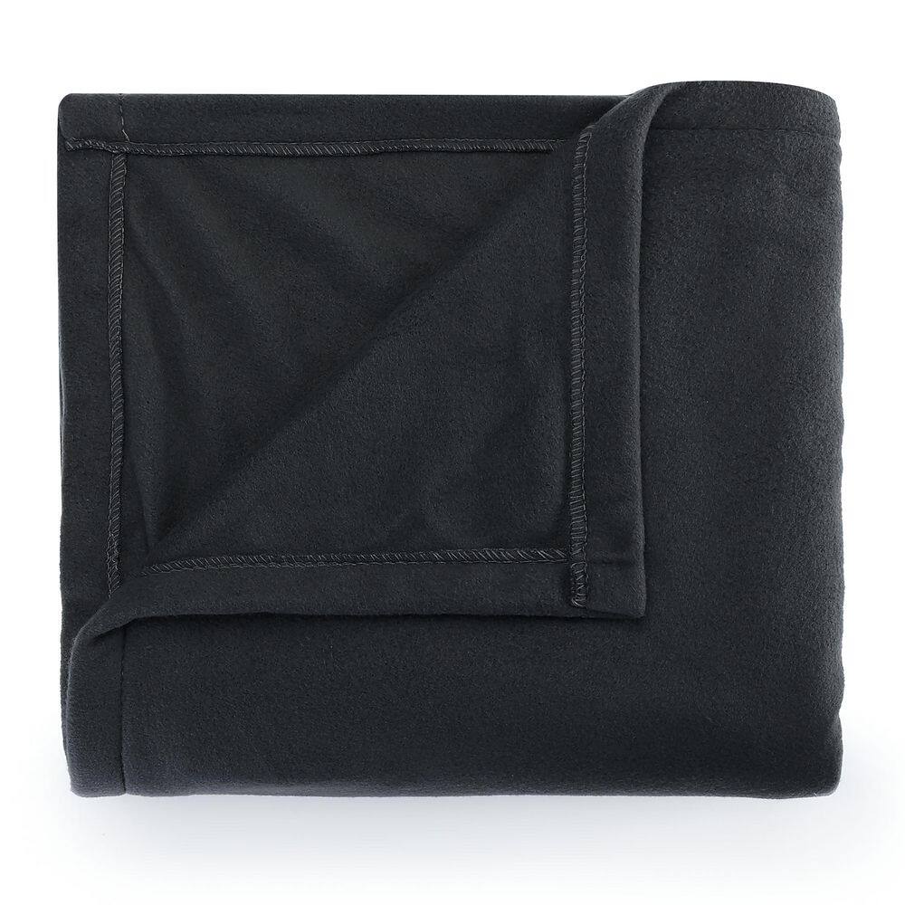 Sunbeam Dark Shadow Grey Ultrafleece King Electric Blanket 11660 The