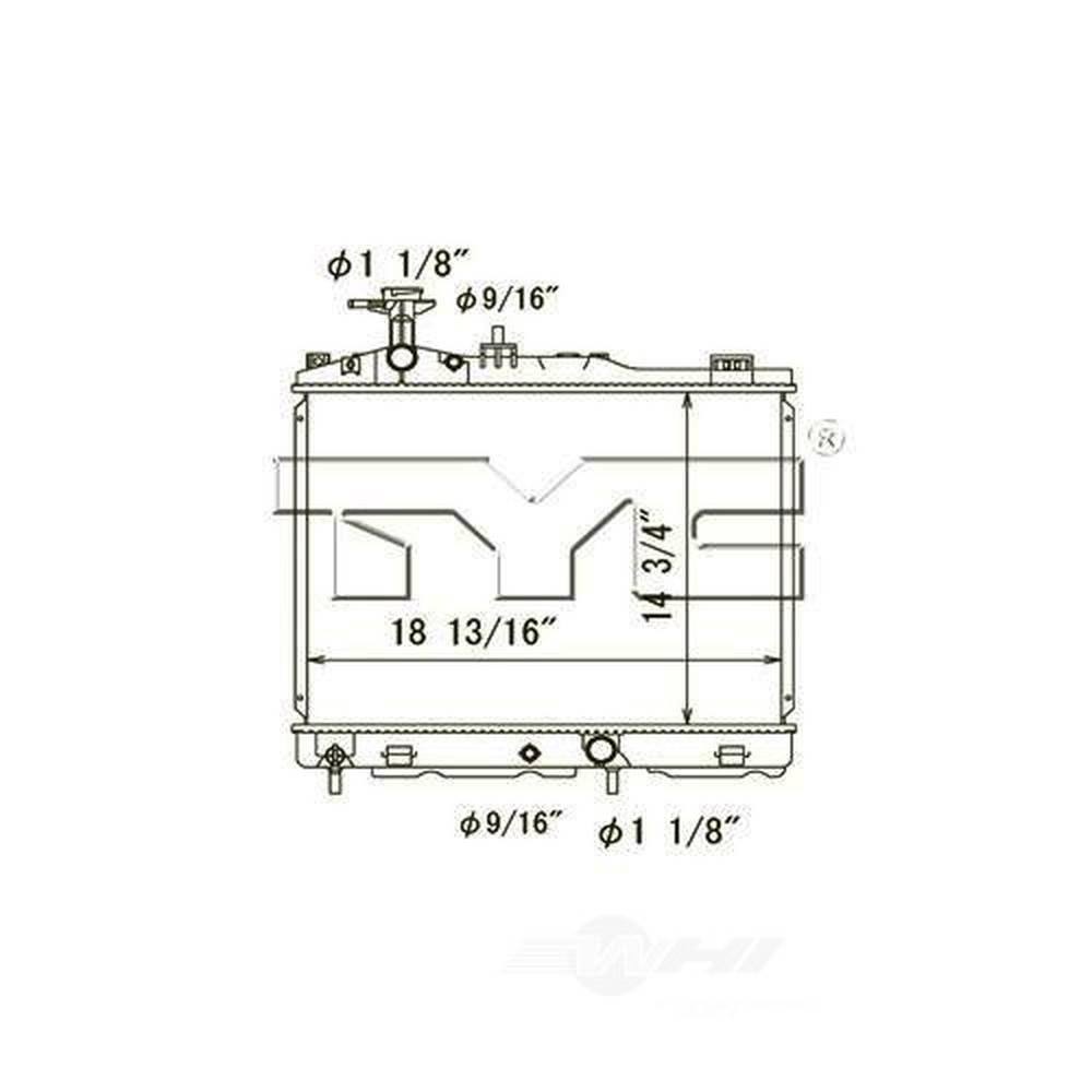 13561 Radiator TYC Radiator 13469 - The Home Depot