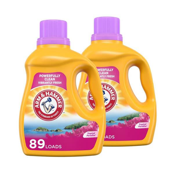 ARM & HAMMER 102.5 oz. Arm and Hammer Tropical Paradise Dual HE Liquid Laundry Detergent (89