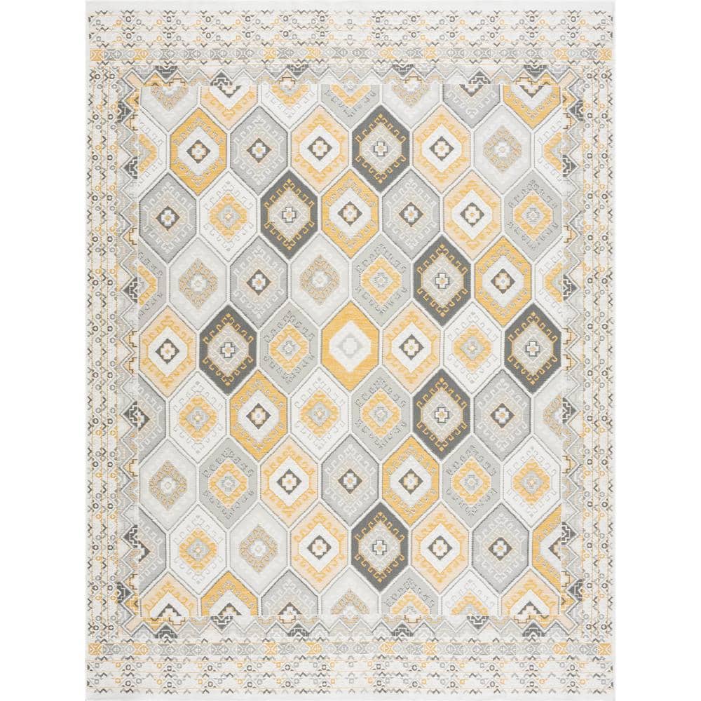 Flora Cream 5 ft. x 7 ft. Geometric Indoor/Outdoor Area Rug price history on PriceWatchPro
