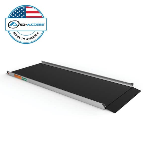 GATEWAY 3G 8 ft. Aluminum Solid Surface Black Wheelchair Ramp
