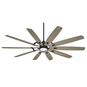 Barn H20 84 in. LED Indoor/Outdoor Coal Smart Ceiling Fan with Remote Control
