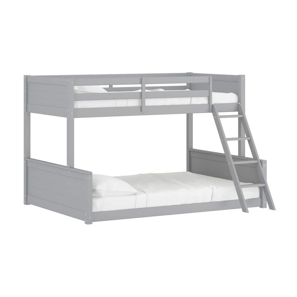 Hillsdale Furniture Capri Twin/Full Bunk Bed, Gray -  7174TFBB