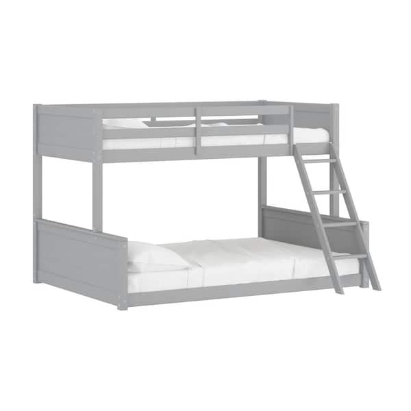 Hillsdale Furniture Capri Twin/Full Bunk Bed, Gray