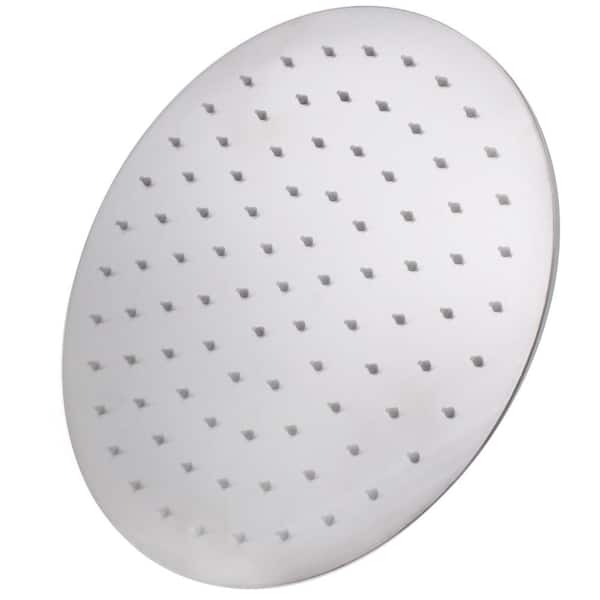 Novatto 1-Spray Patterns with 2.5 GPM 12 in. Wall Mount Rain Fixed Shower Head in Brushed Nickle