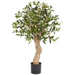 2.5 ft. Artificial Green Olive Silk Tree