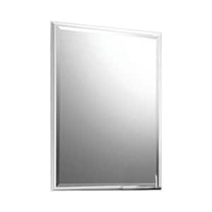 Ireland 31 in. W x 41 in. H Wood White Wall Mirror