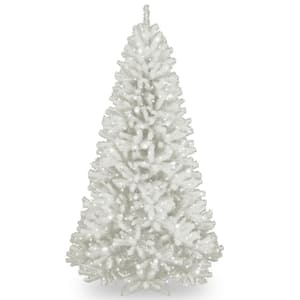 7.5 ft. North Valley White Spruce Artificial Christmas Tree with Clear Lights