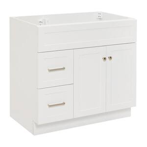 Hamlet 36 in. W x 21.5 in. D x 34.5 in. H . Bath Vanity Cabinet without Top in White