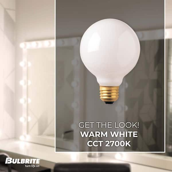 40-Watt Warm White Light G30 (E26) Medium Screw Base Dimmable White  Incandescent Light Bulb, 2700K (12-Pack)