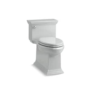 Memoirs Stately 1-Piece 1.28 GPF Single Flush Elongated Toilet in Ice Grey (Seat Included)