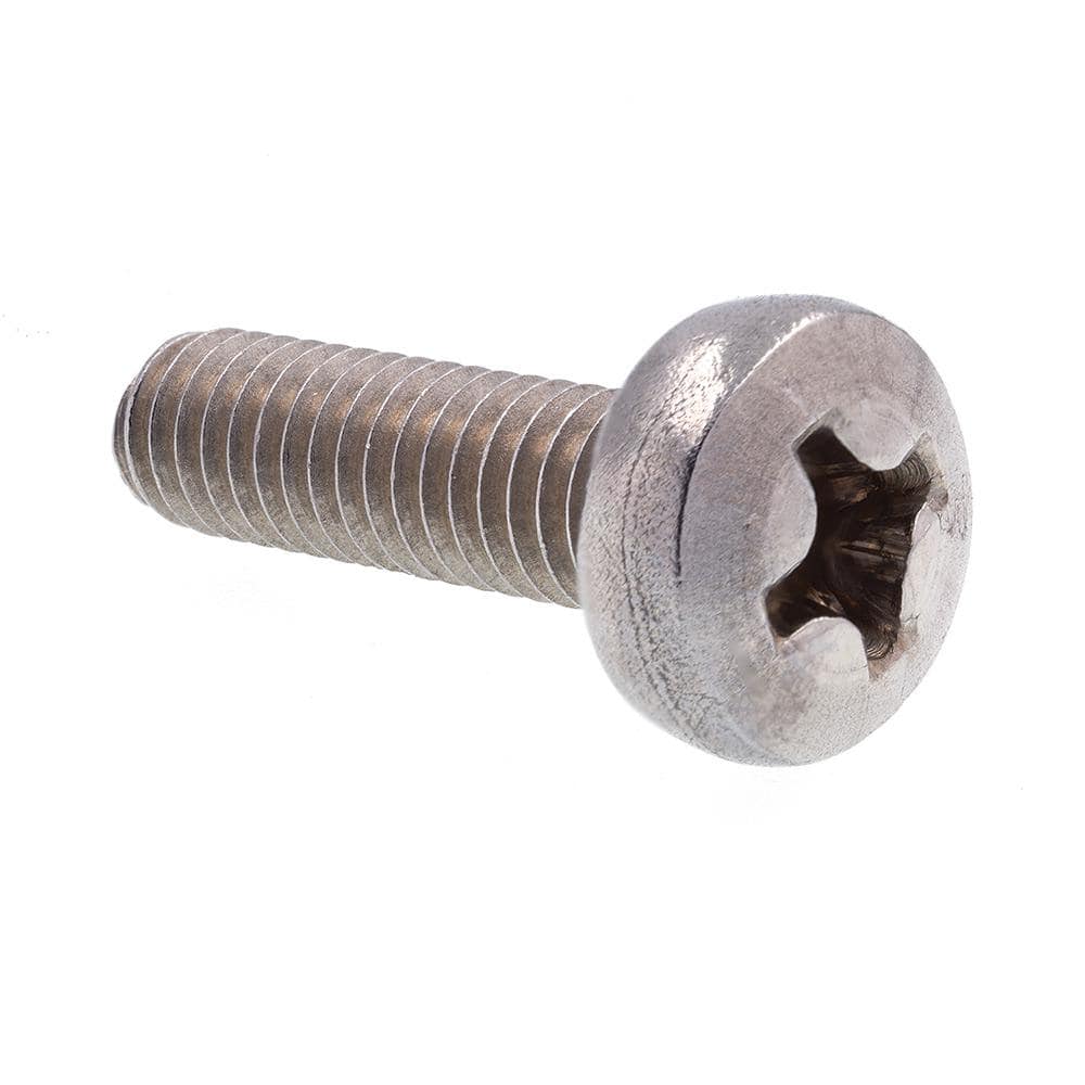Metric M4-0.7 x 14 mm Pan Head Phillips Drive Machine Screws, Grade A2-70 Stainless Steel (10-Pack) price history on PriceWatchPro