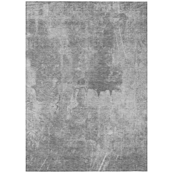 Chantille Machine Washable Indoor/Outdoor Abstract ACN2226 Gray 5 ft. x 7 ft. 6 in. Area Rug