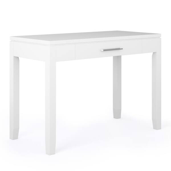 Simpli Home Cosmopolitan 42 in. W White Wooden Computer Desk