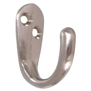Satin Nickel Clothes Hook (5-Pack)