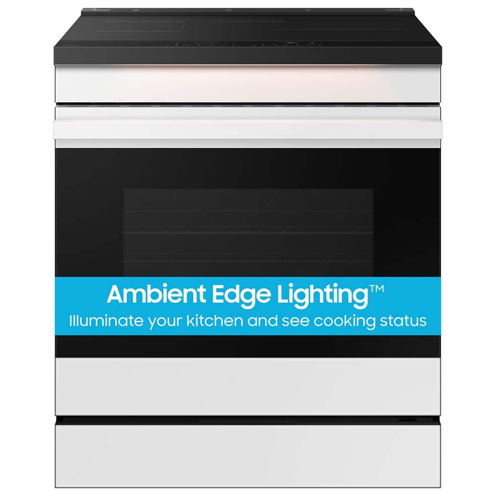 Bespoke 30 in. 6.3 cu.ft. 4 Burner Element Smart Slide-In Induction Range w