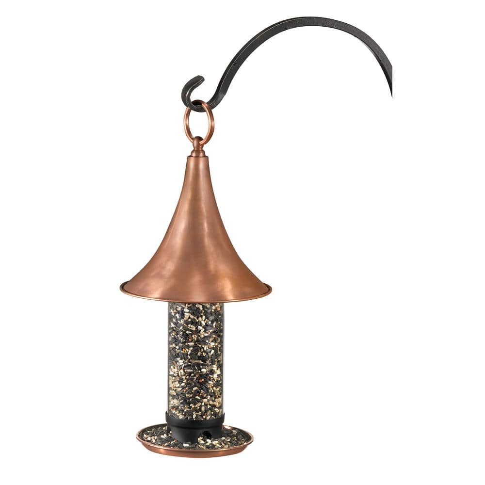 Castle-Inspired Polished Copper and Plexiglass Bird Feeder