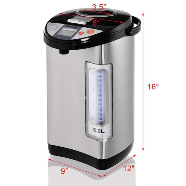 VEVOR Hot Water Dispenser, Adjustable 4 Temperatures Water Boiler and  Warmer, 304 Stainless Steel Countertop Water Heater, 3-Way Dispense for  Tea, Coffee and Baby Formula, 5L/169 oz