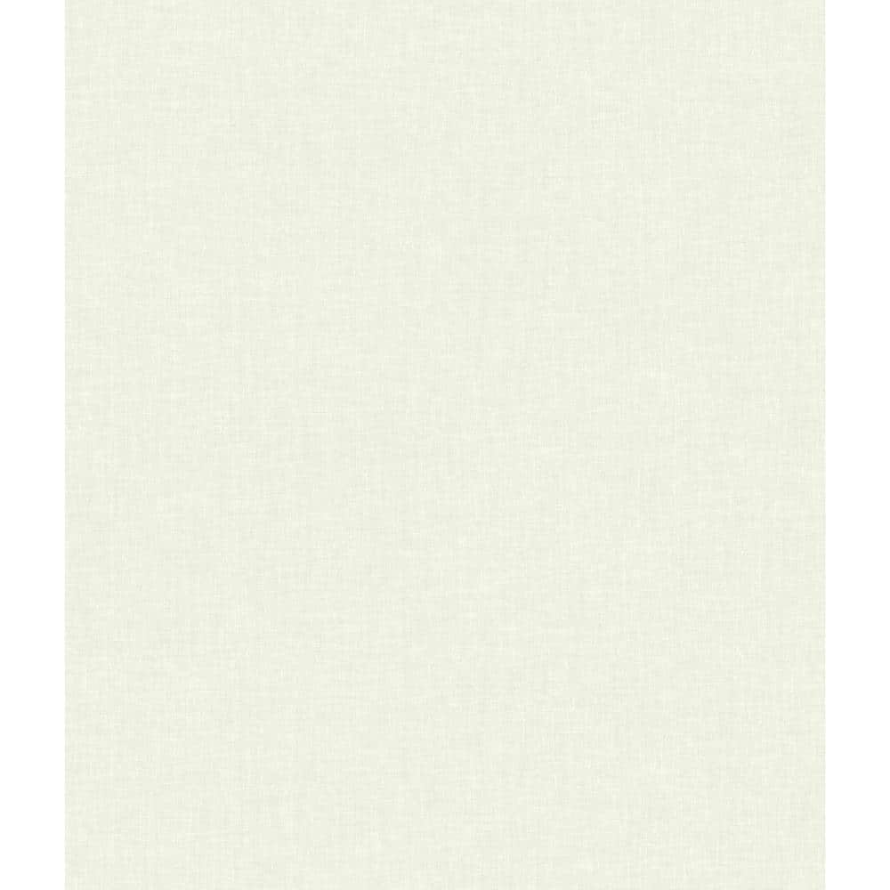 White Linen Texture Pre-pasted Removable Wallpaper Roll