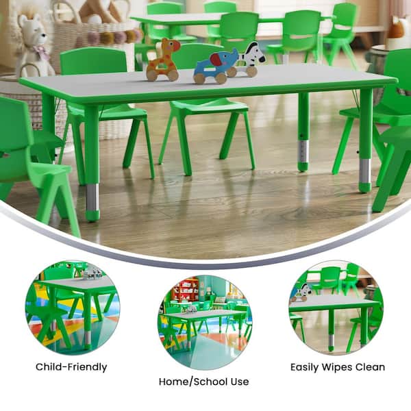 Carnegy Avenue Green Kids Table CGA-YU-20592-GR-HD - The
