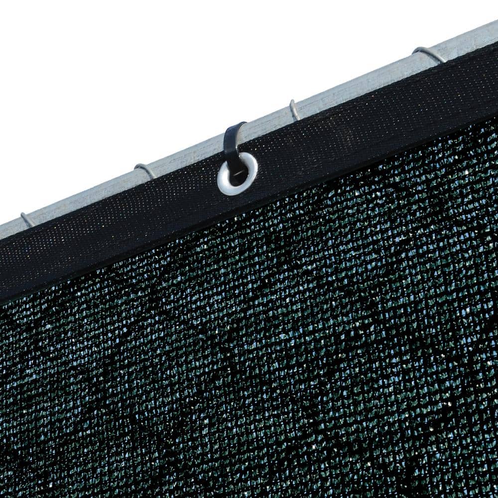 Black Polyethylene Privacy Fence Screen with Reinforced Grommets