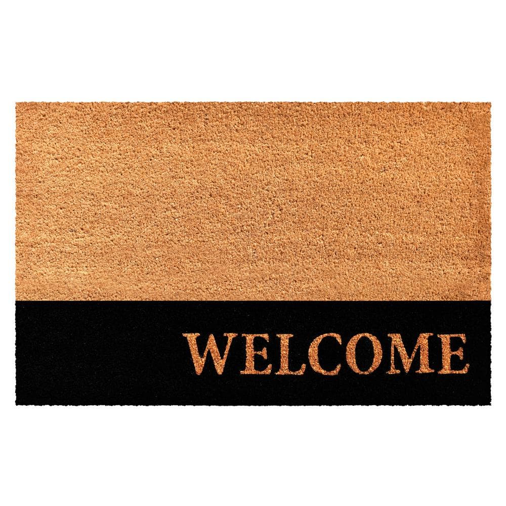 "Welcome Black Stripe Doormat, 24"" x 48""" price history on PriceWatchPro