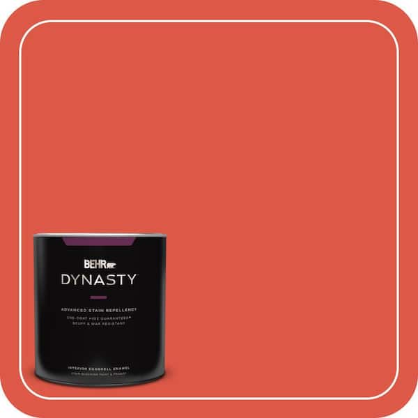 BEHR DYNASTY 1 qt. #T12-7 Red Wire Eggshell Enamel Interior Stain-Blocking Paint and Primer